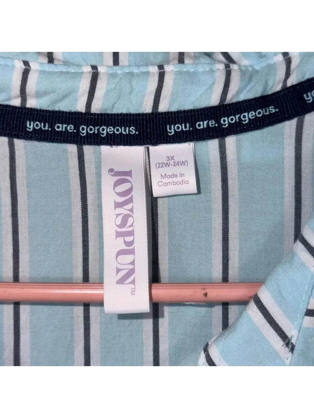 Joyspun Striped Shorts Pajama Set - 3X